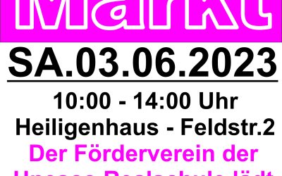 Der Förderverein lädt ein zum „2. Trödelmarkt“